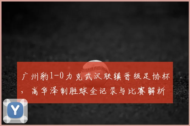 广州豹1-0力克武汉联镇晋级足协杯,高华泽制胜球全记录与比赛解析